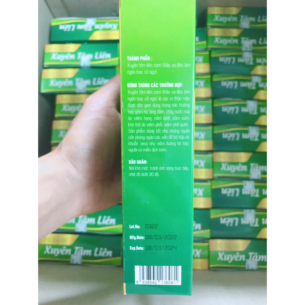 TRÀ XUYÊN TÂM LIÊN TÚI LỌC ( hộp 15 túi )