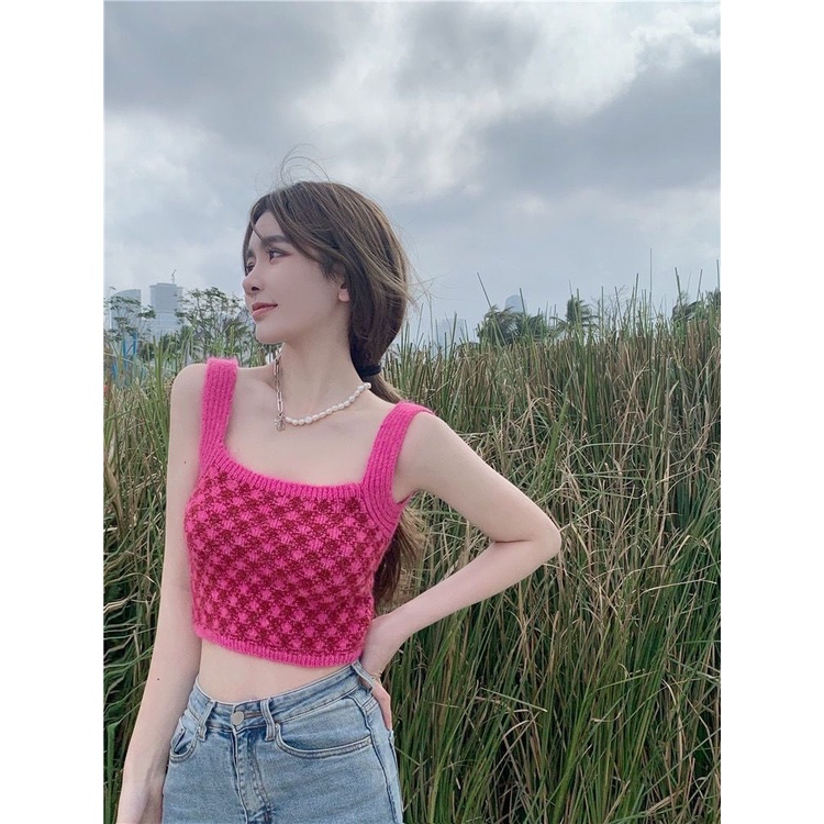 Áo hai dây dáng ôm gợi cảm theo phong cách Hàn Quốc dành cho nữ