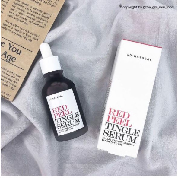 Tinh Chất Tẩy Da Chết Hóa Học So' Natural Red Peel Tingle Serum 35ml | BigBuy360 - bigbuy360.vn