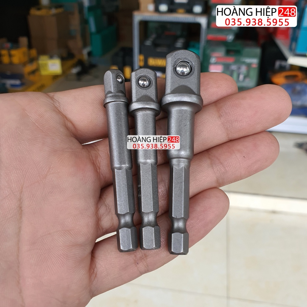 Bộ 3 đầu chuyển từ máy bắn vít sang mở bulong 1/2 Total TAC273651