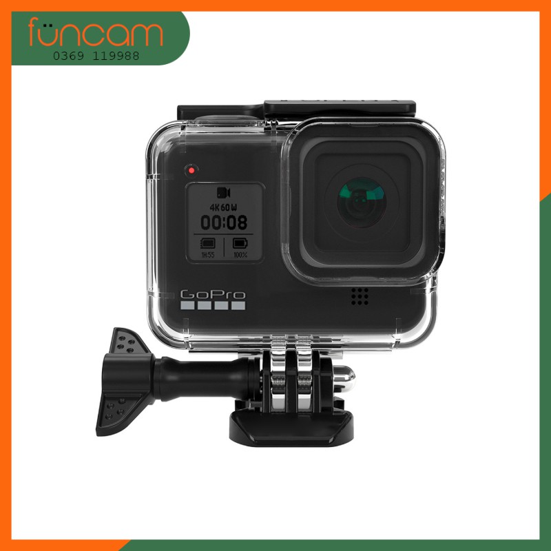 Vỏ chống nước Gopro 8 Black (phím bấm cao su) | BigBuy360 - bigbuy360.vn