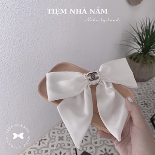 🎀kẹp tóc nơ đính đá size to cao cấp phong cách hàn quốc- [ nhà nấm handmade