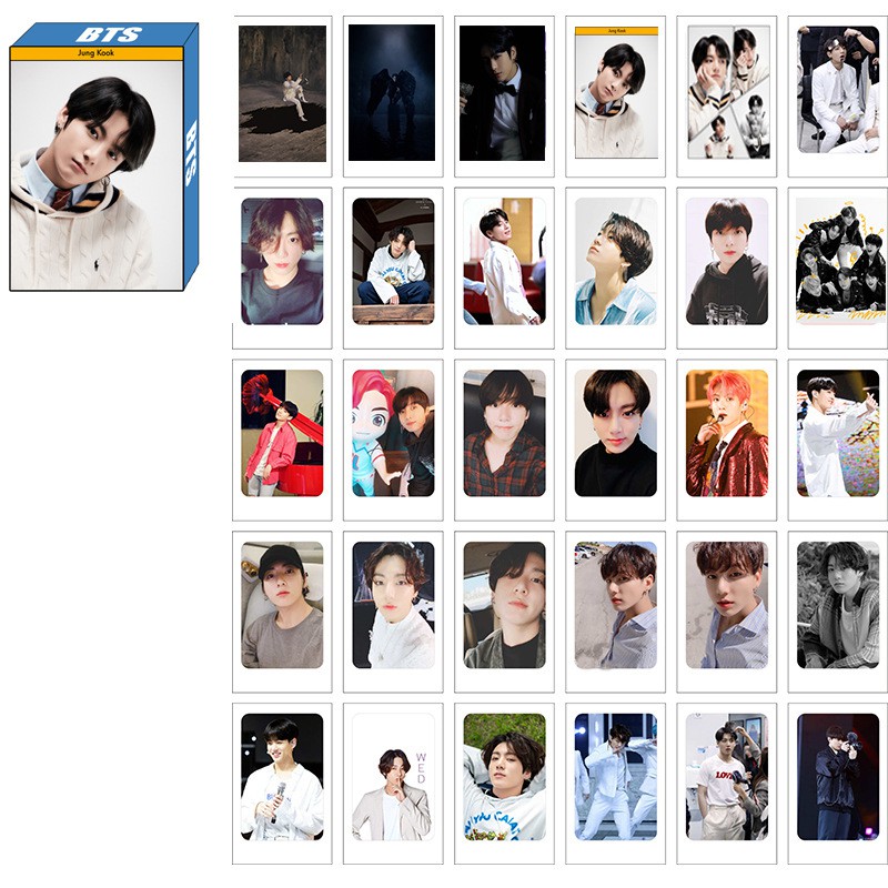 BTS Set 30 Tấm Ảnh In Hình Nhóm Nhạc Kpop  LOMO cards