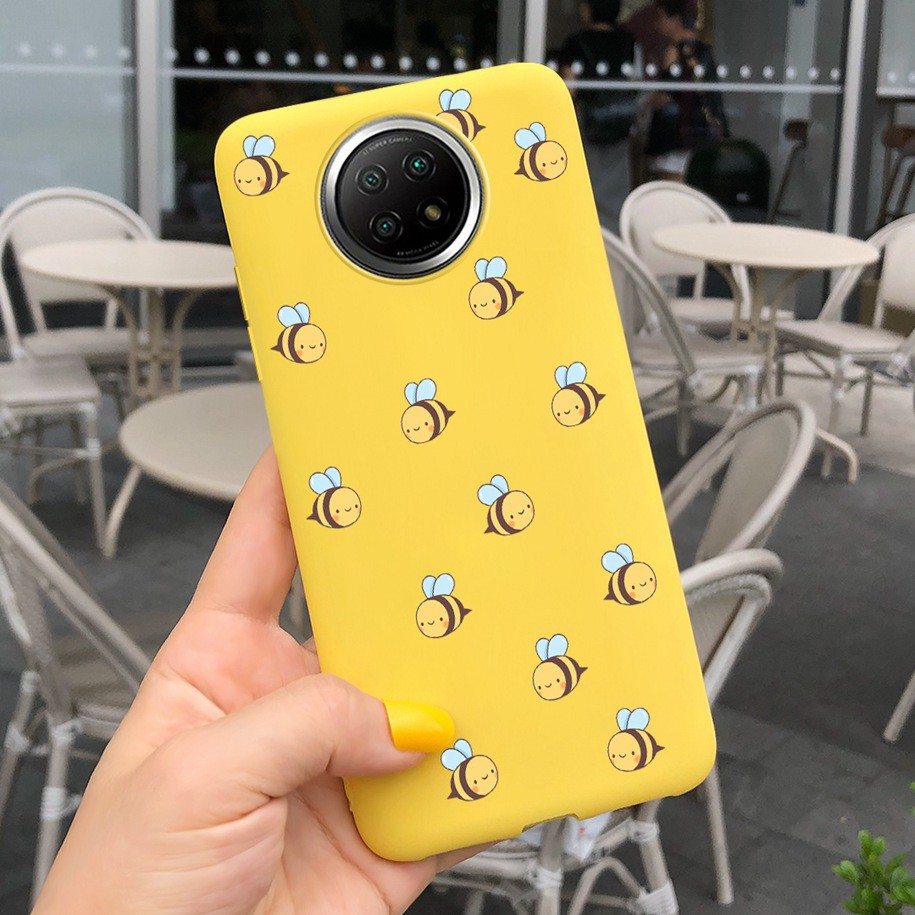 Ốp điện thoại dẻo họa tiết ong/ bướm/ hoạt hình đáng yêu dành cho XIAOMI REDMI NOTE 9T NOTE 9 9 PRO 5G