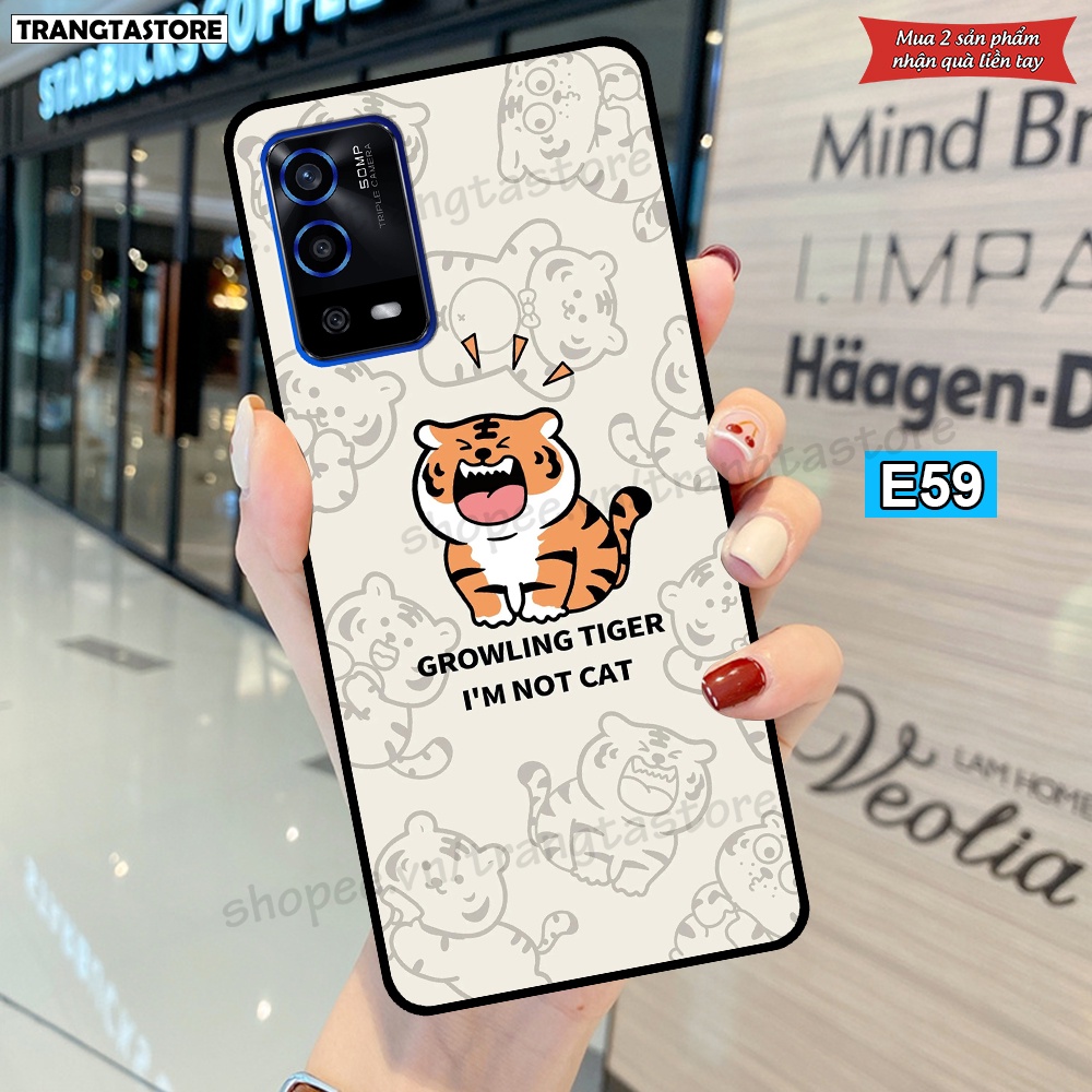 Ốp lưng Oppo A55 in hình dễ thương