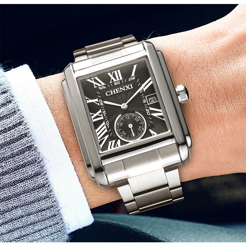 Đồng Hồ Đeo Tay CHENXI Chống Thấm Nước Bằng Thép Không Gỉ Sang Trọng Cho Nam