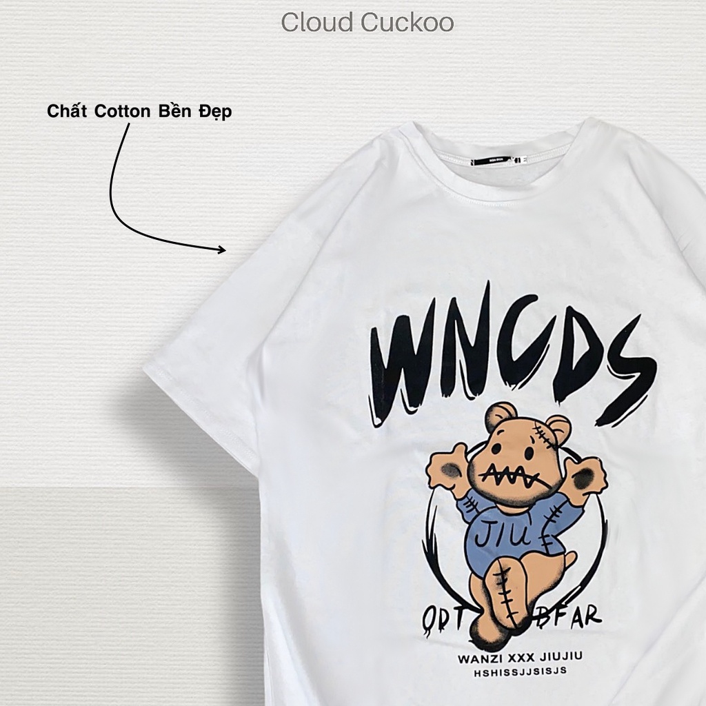 Áo Thun Gấu Nâu Phong Cách Unisex Chất Cotton Bền Đẹp - Nhớ Thêm Quà Tặng Vào Giỏ Hàng Nha - Mã Số: P23093