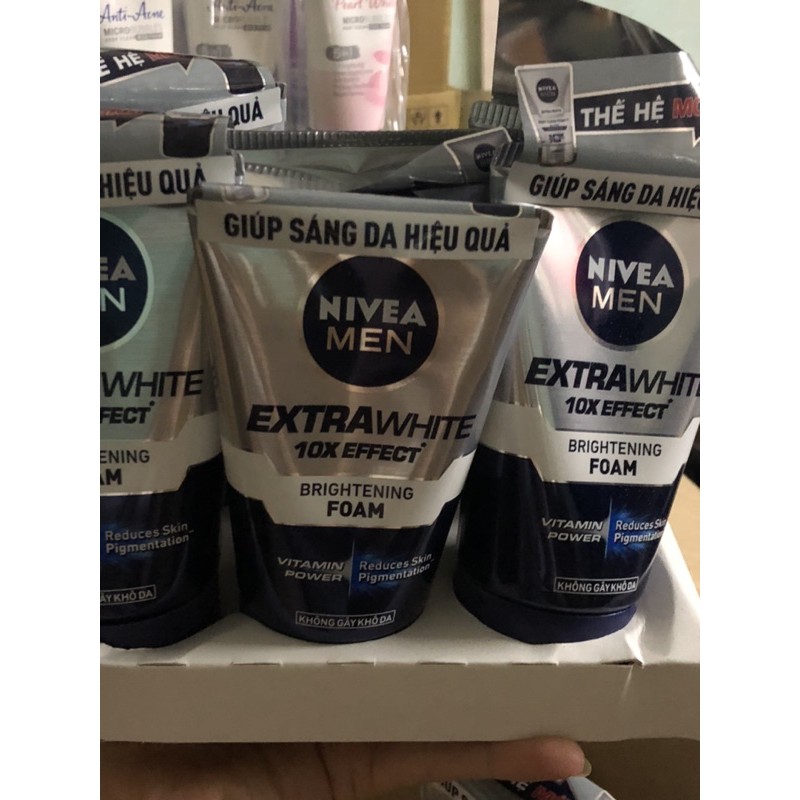 SỮA RỬA MẶT NIVEA MEN EXCHAR WHITE 100g