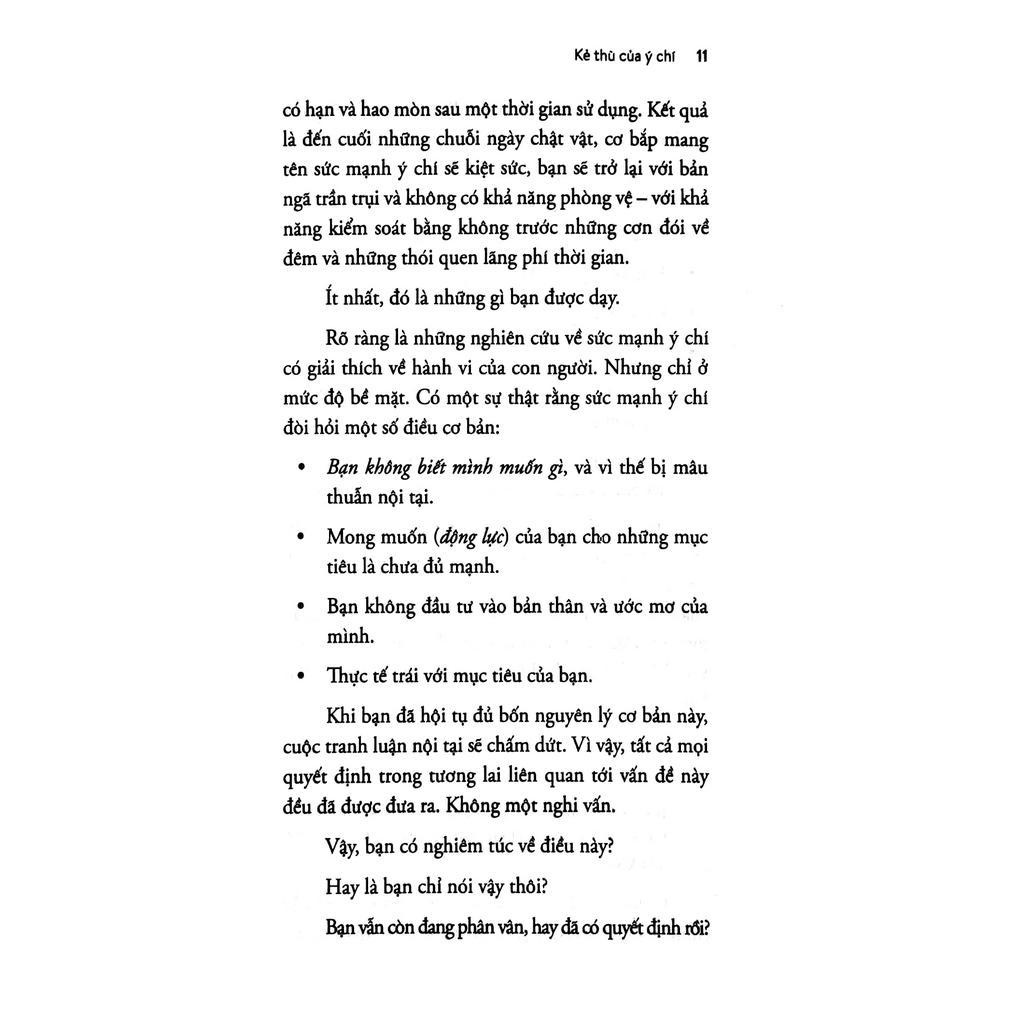 Sách Kẻ Thù Của Ý Chí