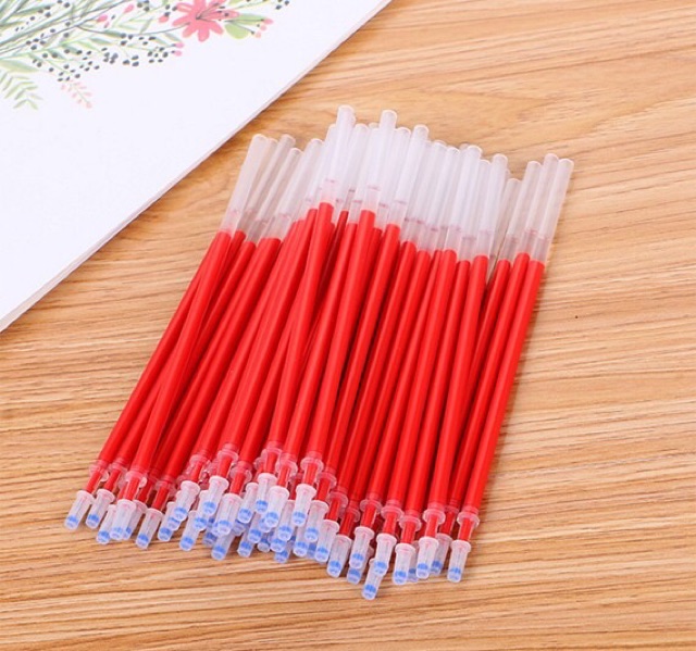 Combo 10 Ruột bút bi nước xanh- đỏ - đen - tím