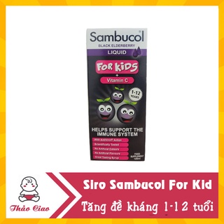 Siro Sambucol Tăng Cường Sức Đề Kháng Cho Trẻ