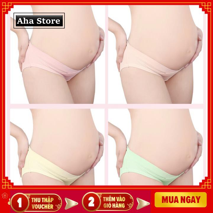 Quần Lót Bầu cạp chéo cao cấp chất cotton kèm túi Zip Aha Store