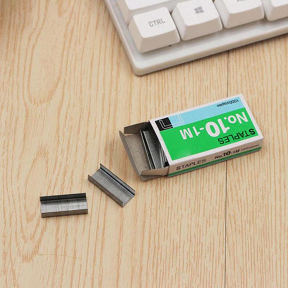 Kim Bấm Đục Lỗ Chuyên Dụng Cho Trường Học|Hộp 1000 Ghim Bấm Mini Chống Rỉ Sét 10-1M