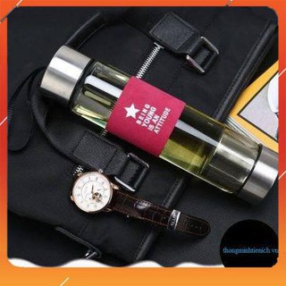 Bình pha trà thủy tinh có lưới lọc 450ml