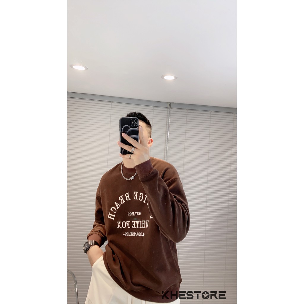 Áo Sweater Khestore 251 From Rộng Unisex  Khestore , Sweater nam nữ