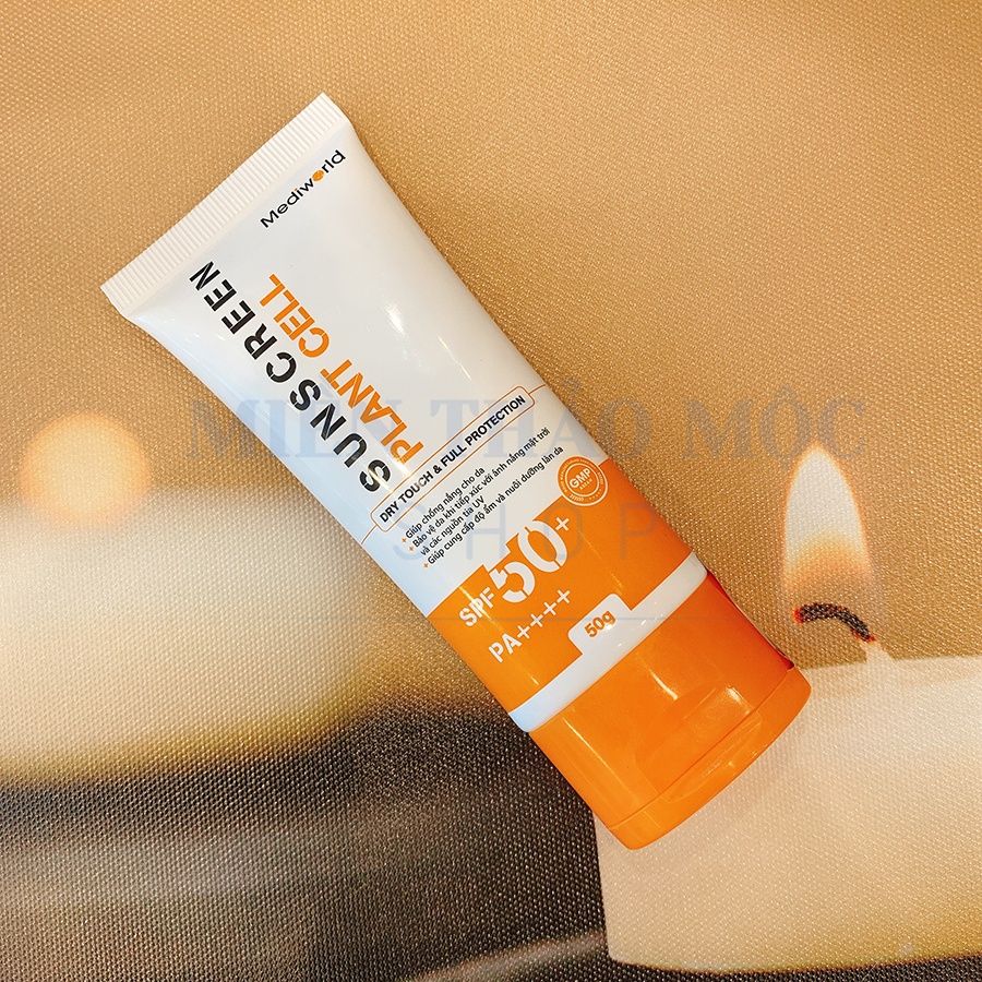 Kem chống nắng Mediworld Suns creen Plant Cell bảo vệ da và làm mịn da