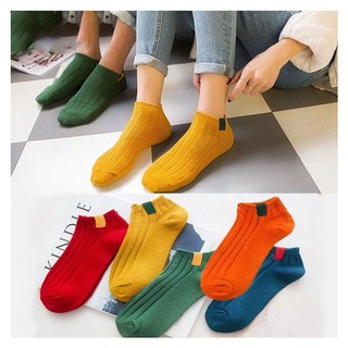 Set 5 đôi tất gân tăm cổ ngắn hàn quốc, vớ nữ