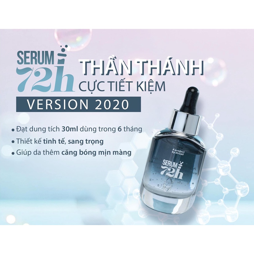 Tinh chất serum dưỡng trắng da mặt, serum dưỡng ẩm mờ thâm , serum 72h Dr Cell -Giúp da trắng sáng và luôn tươi trẻ