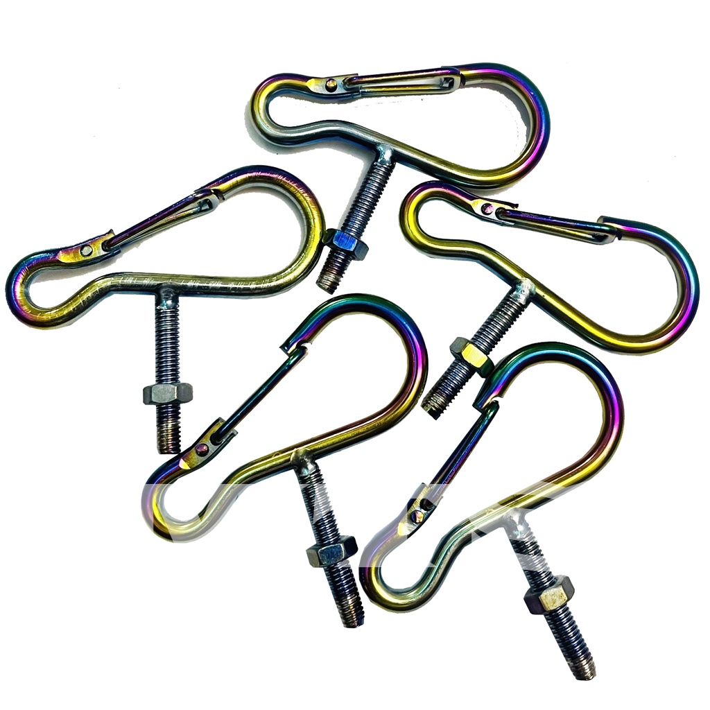 Móc Treo Đồ Xe Máy Loại Kẹp-Chữ U-Lưỡi Câu Titan MTS