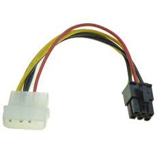 Cáp nguồn phụ cho card màn hình- Cáp chuyển đổi nguồn sang 6Pin cho VGA