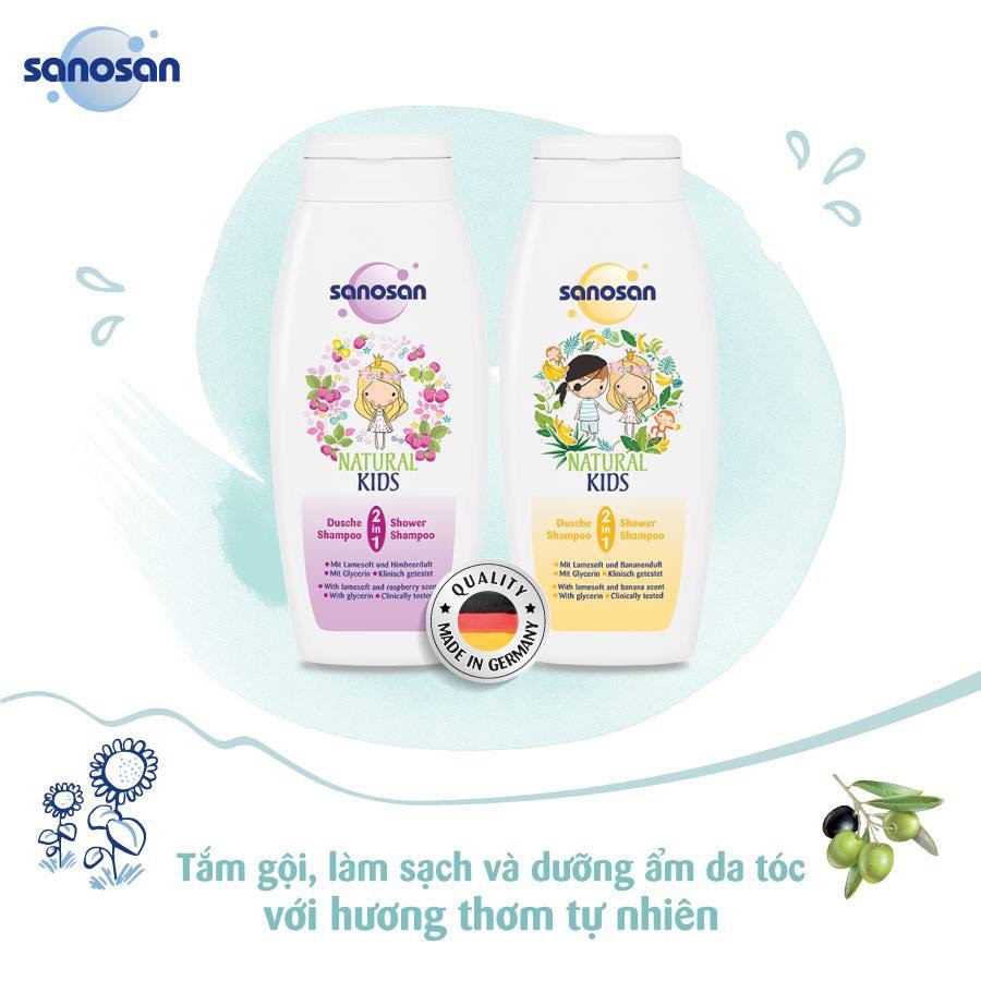 Sữa tắm gội dưỡng ẩm hương Chuối Sanosan 250ml