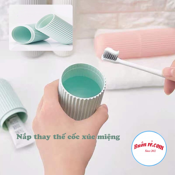 Hộp Đựng Bàn Chải Kem Đánh Răng Hình Trụ Đi Du Lịch Tiện Dụng br00671