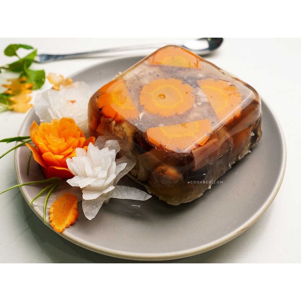 COMBO Thịt đông thơm ngon chuẩn vị Tết - Mộc nhĩ (100g) - Nấm hương (100g) - Đặc sản Cao Bằng