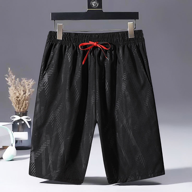 Quần Short Thể Thao Đi Biển Dáng Rộng Nhanh Khô Phối Dây Rút Cá Tính Cho Nam