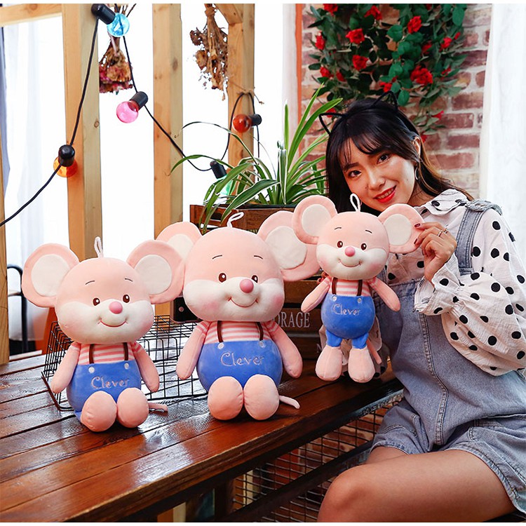 THÚ NHỒI BÔNG CHUỘT CLEVER TAI TO THÔNG MINH  VẢI MINISO SIÊU MỀM, AN TOÀN, HÀNG LOẠI 1