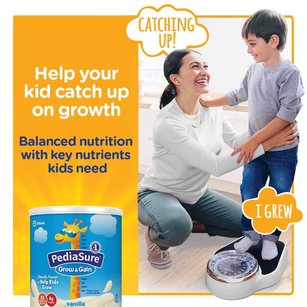 [ Có bill ] Sữa Pediasure Grow and Gain vị vani