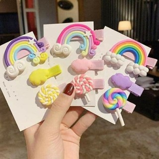 Set 3 Kẹp Tóc Hình Đáng Yêu Phong Cách Hàn Quốc | Kẹp Tóc Nhiều Màu Sắc Nhỏ Xinh