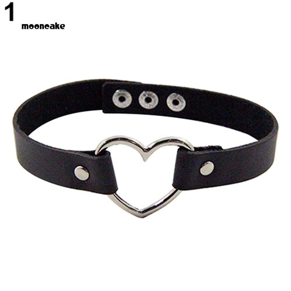 Vòng cổ choker giả da kiểu dáng gothic độc đáo