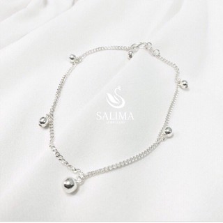 Lắc chân Salima- Lắc chân bạc treo quả chuông