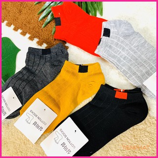 Combo 5 đôi tất nữ cổ ngắn vintage hàn quốc nhiều màu