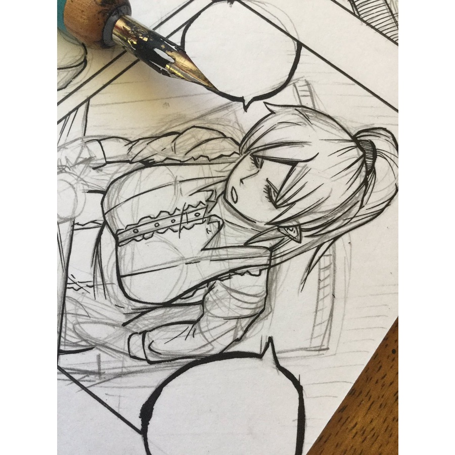 - Xấp 50 tờ giấy vẽ MANGA chuyên dụng HACHIKO