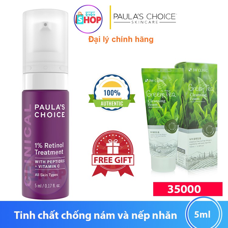 Tinh chất chống nám và nếp nhăn Paula’s Choice Clinical 1% Retinol Treatment