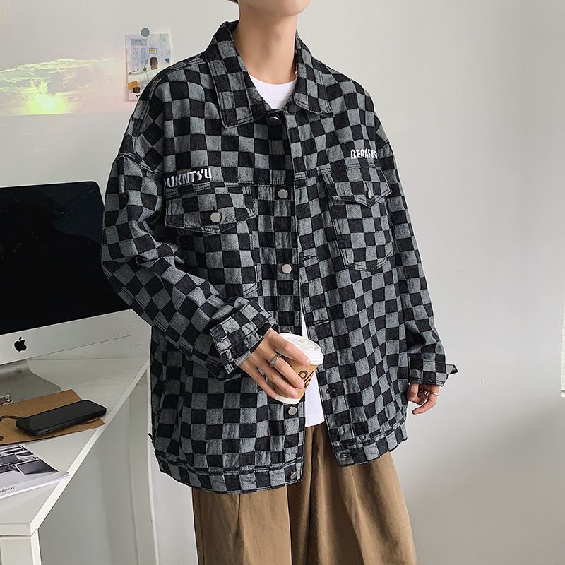 Áo Sơ Mi Hoạ Tiết Kẻ Ca Rô Phong Cách Hàn Quốc