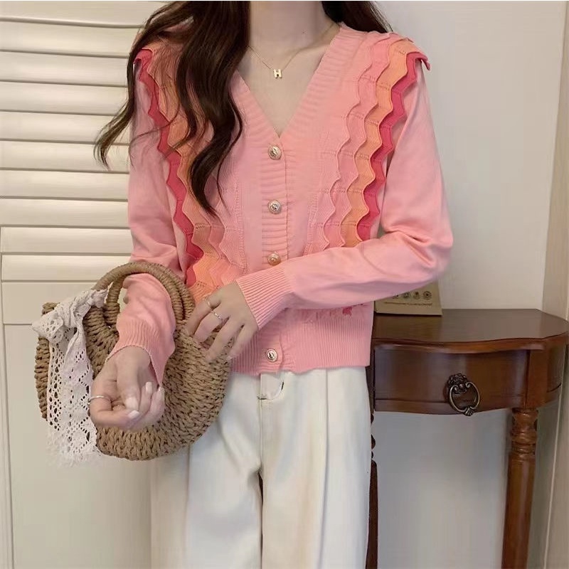 Áo Len Nữ Dài Tay Cổ Thấp Form Rộng Thời Trang Hàn