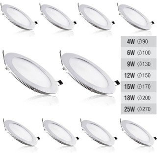 Bộ 10 đèn âm trần 6w siêu mỏng