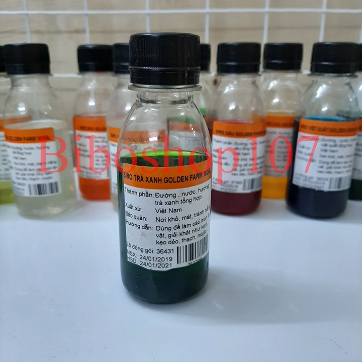 Siro Golden Farm Trà Xanh 100ml