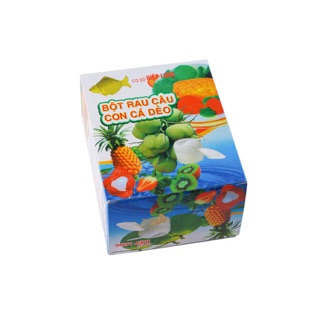 Thùng 10 Hộp * 12 Gói bột rau câu con cá dẻo Hiệp Long 10gr/ gói