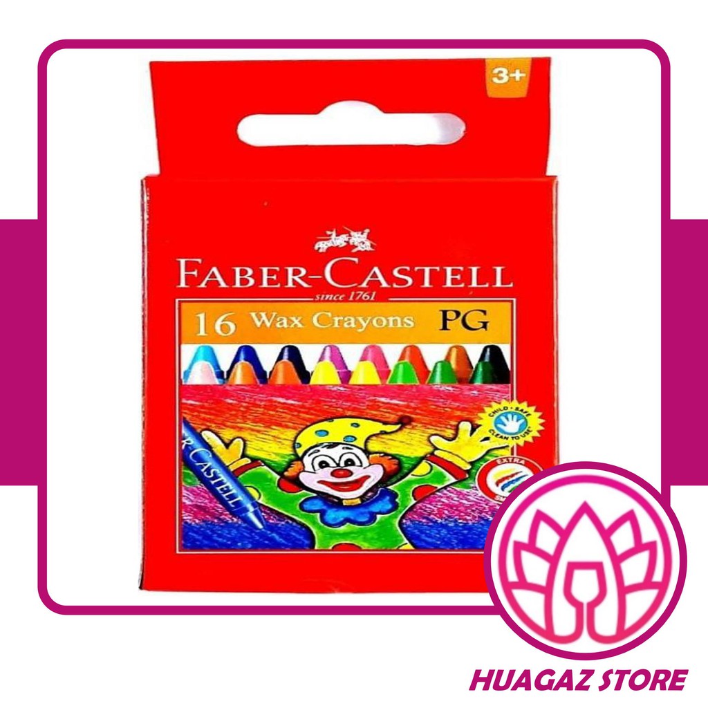 FABER CASTELL (Hàng Mới Về) Bút Sáp Tẩy Lông 16 Màu Sắc Tùy Chọn