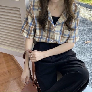 Áo sơmi kẻ ca rô một màu