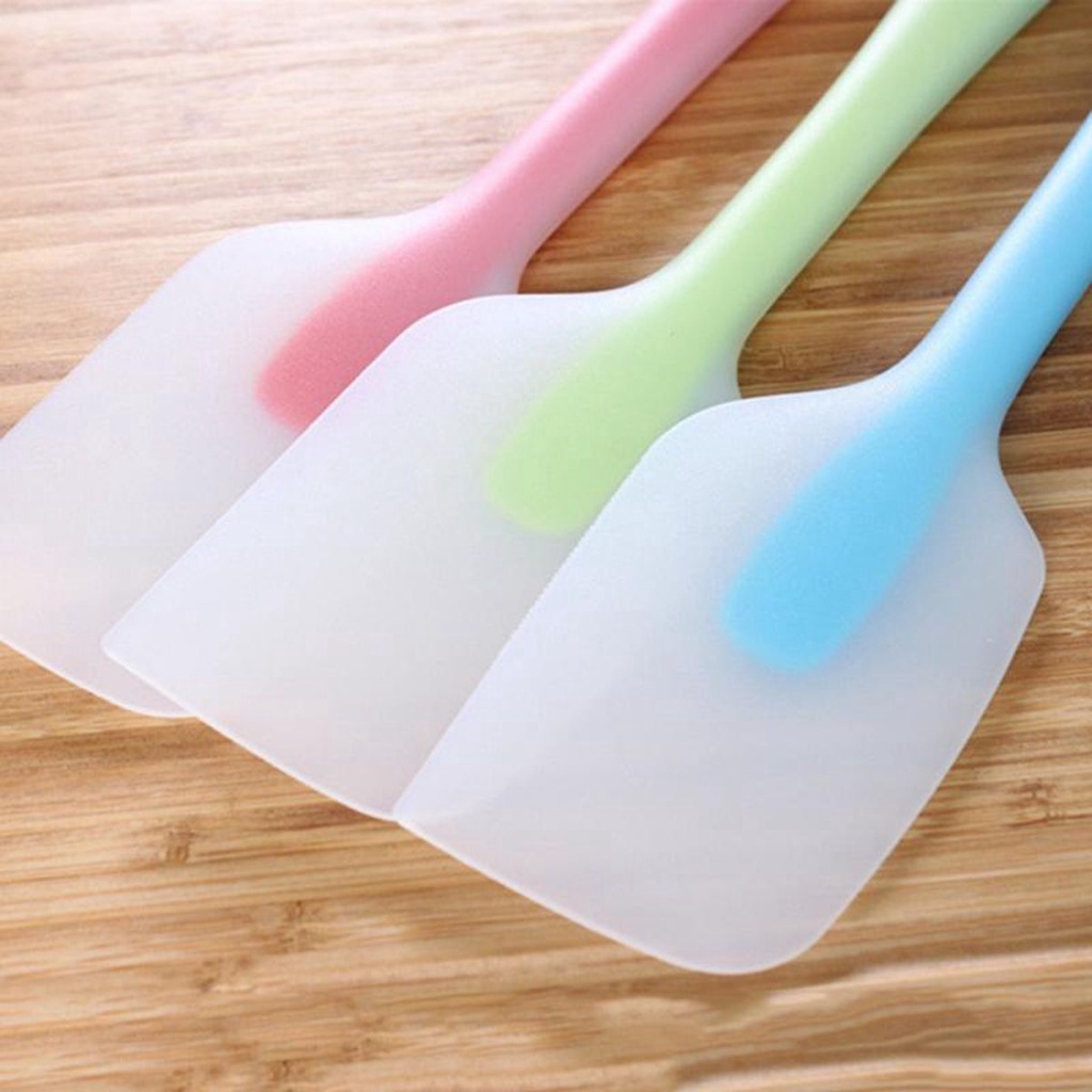 Dụng cụ phới trộn bột trét kem làm bánh bằng silicone nhiều màu sắc tùy chọn