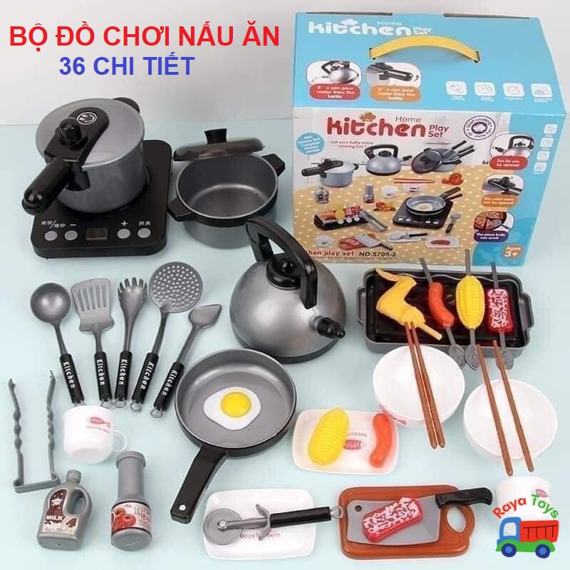 Đồ chơi nấu ăn cho bé gái mô hình dụng cụ bếp nhiều chi tiết và các mẫu đồ hàng khác loại 1 size to, quà tặng sinh nhật