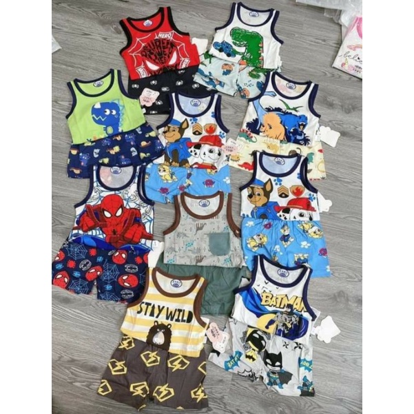 💥Sale💥 Bộ ba lỗ cotton xuất hàn 💯Hàng Quảng Châu_ Bảng 2 nhí !