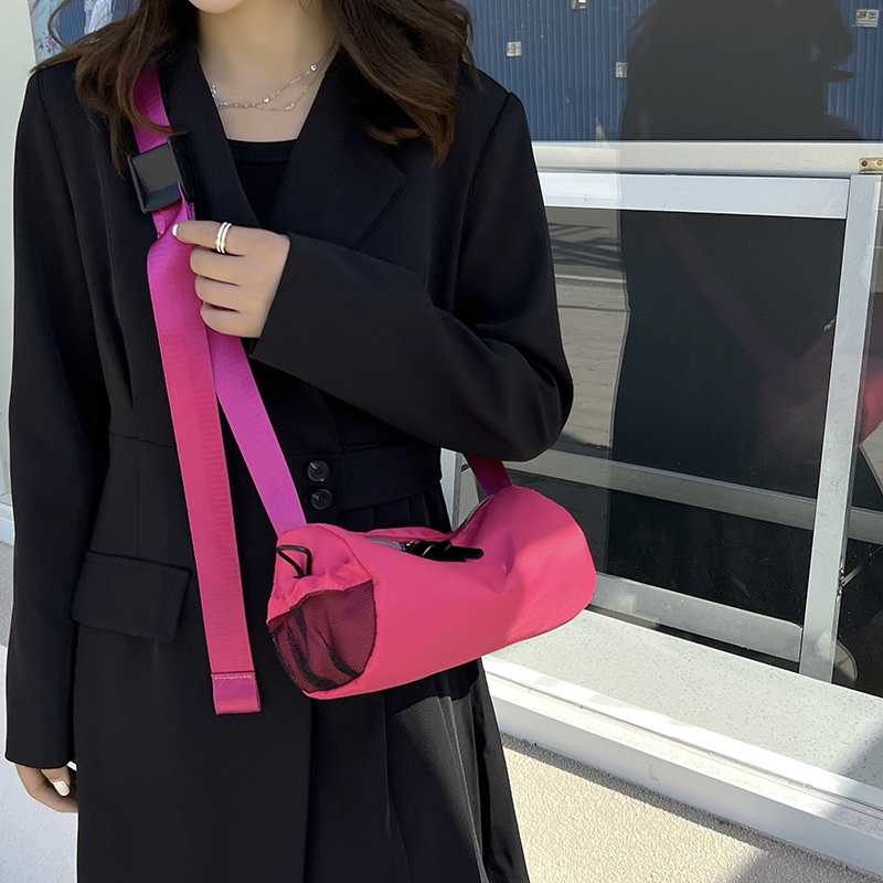 Túi Đeo Chéo Vai Dung Tích Lớn Màu Xanh Dương Chất Liệu Nylon Thời Trang Mùa Hè 2022 Mới Cho Nữ