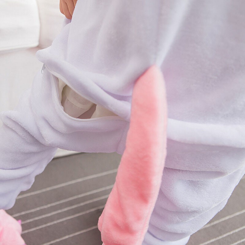 Bộ Áo Liền Quần Cosplay Kỳ Lân Màu Hồng Đáng Yêu Cho Bé Gái