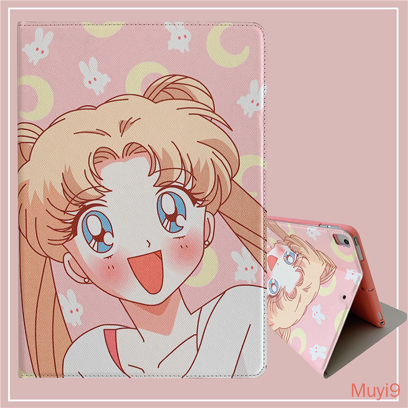 SAILOR MOON Ốp Lưng Họa Tiết Thủy Thủ Mặt Trăng Dễ Thương Cho Ipad 2018 Mini1 / 2 / 3 Mini4 Mini5 Ipad6 / Ipad Air2 Ipad Pro9.7 Ipad2 / 3 / 4 Ipad6