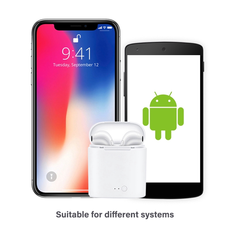 Set tai nghe thể thao không dây Bluetooth V5.0 Tws I7S cho Iphone 7 chất lượng cao | BigBuy360 - bigbuy360.vn